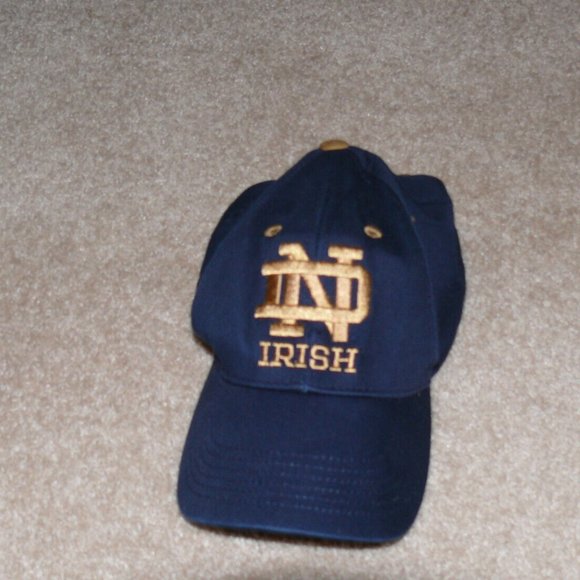 Notre Dame Irish Logo Royal Blue Hat Cap - Captivating Headwear Brand - Picture 1 of 4